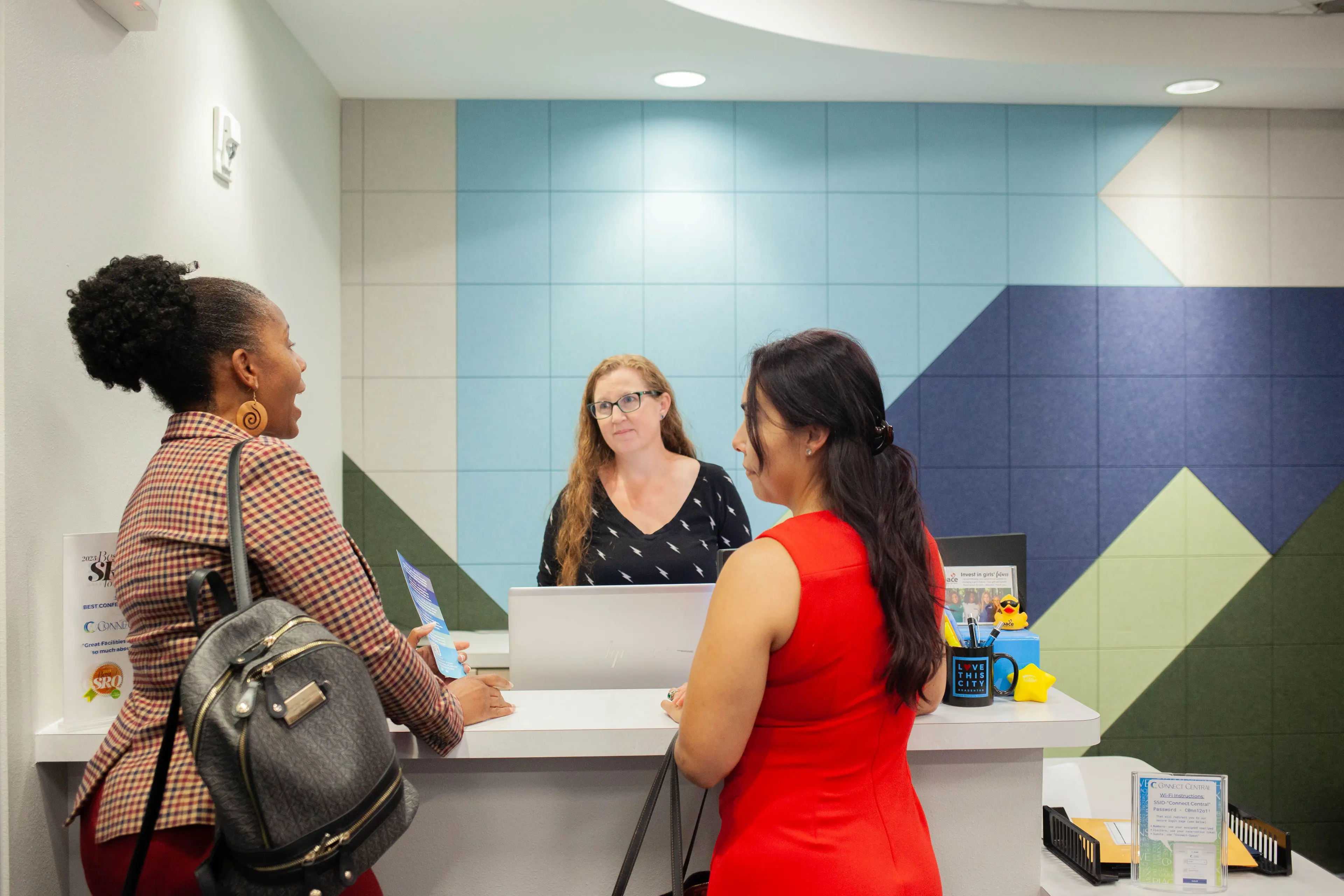 Reception Area at Connect Central in Bradenton